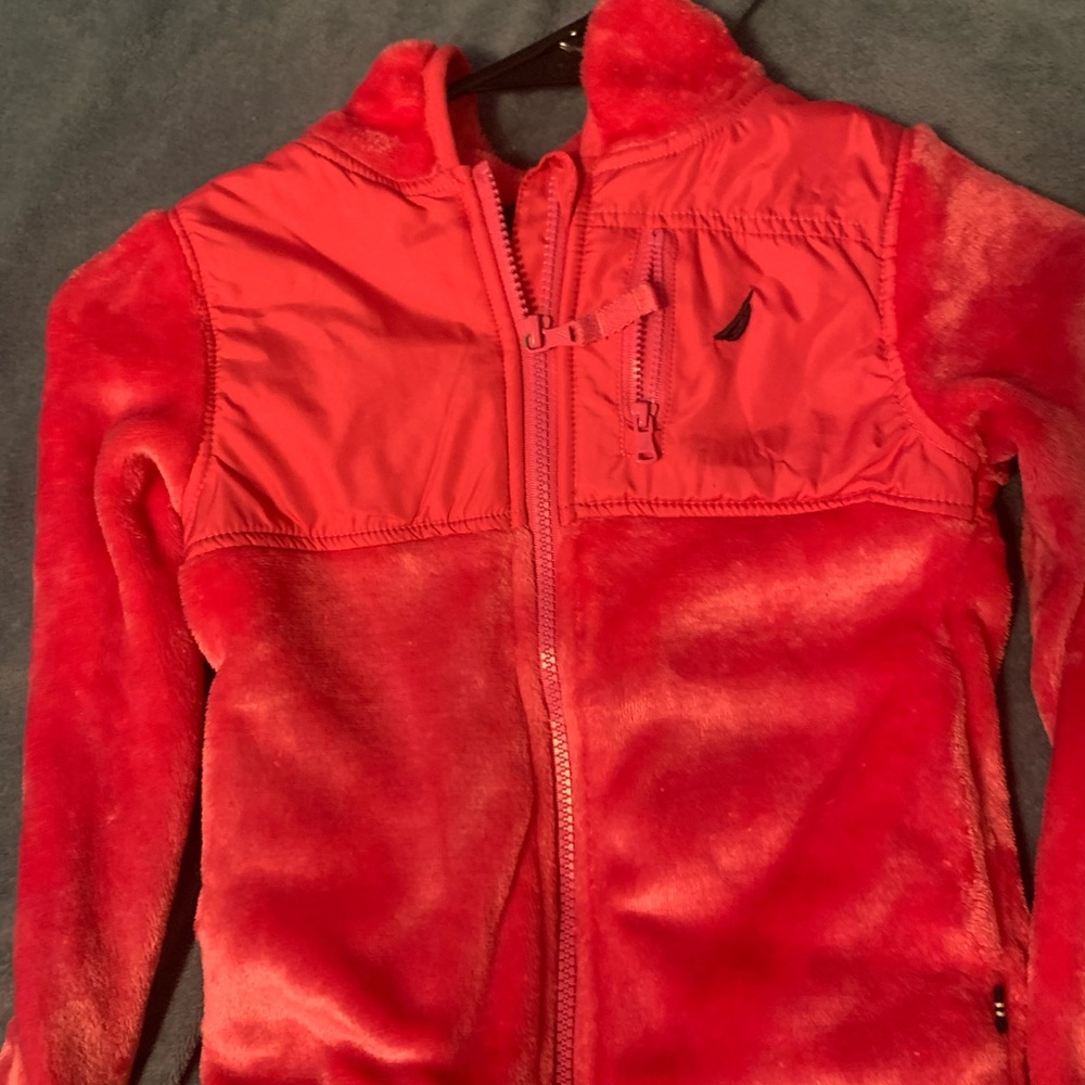 Nautica Vibrant Pink Fleece Jacket